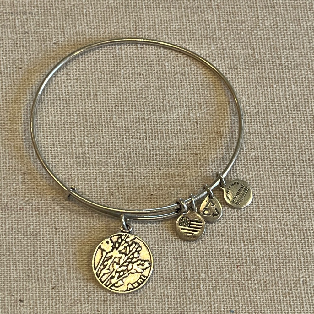 Alex and Ani “Aunt” silver bracelet